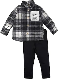 DeFacto Baby Boys Regular Fit Shirt Neck Set Woven Set D5416A5 Woven Set
