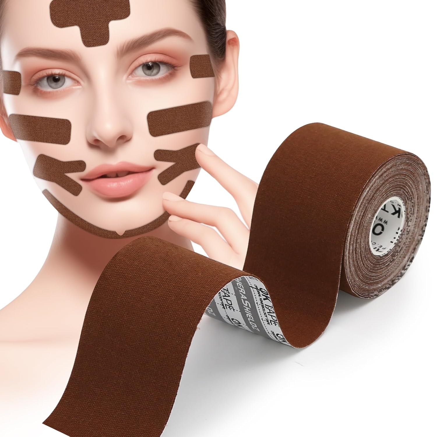 OK TAPE Face Lift Tape，Facial Myofascial Lift Tape for