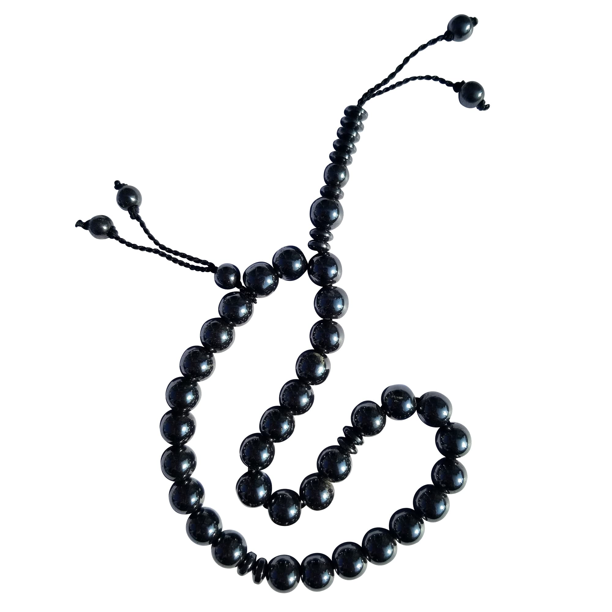 Bindas様 33-Bead Tasbih Made From Hematine 8mm Round Beads with