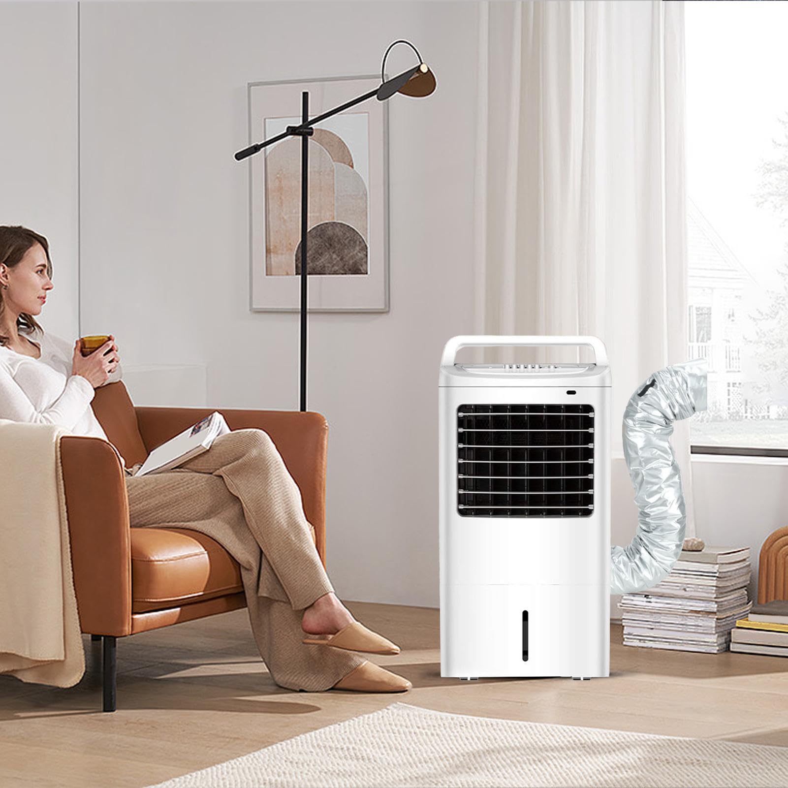 Isolierschlauch für Klimaanlagen, tragbar, waschbar, tragbar, für den Winter, Außenbereich, Flügelfenster, Garage, Wohnmobil und Innenbereich