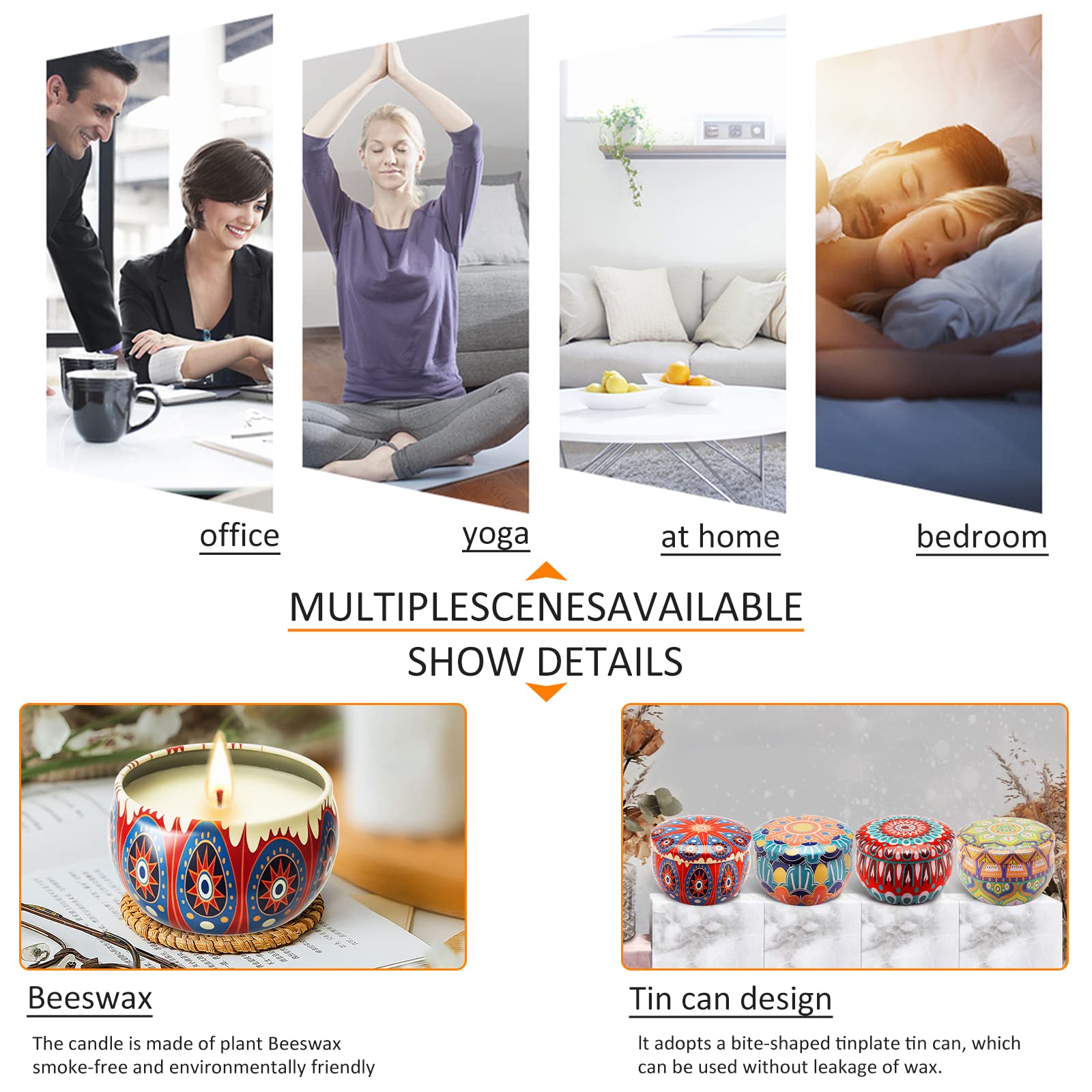 MULEVIP Kit De Fabrication De Bougies En Cire De Soja Naturelle - Pour Débutants Et Avancés - Inclut Mèches, Boîtes, Colorant De Couleur Et Autocollants