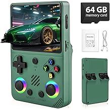 Colourbing RG36PRO Retro Video Game Console - Open Source System,3.5" IPS Screen,64G TF Card,3000mAh Battery,Support 30,000+ Classic Retro Video Games for Teen or Partner - Gift for Christmas - Green