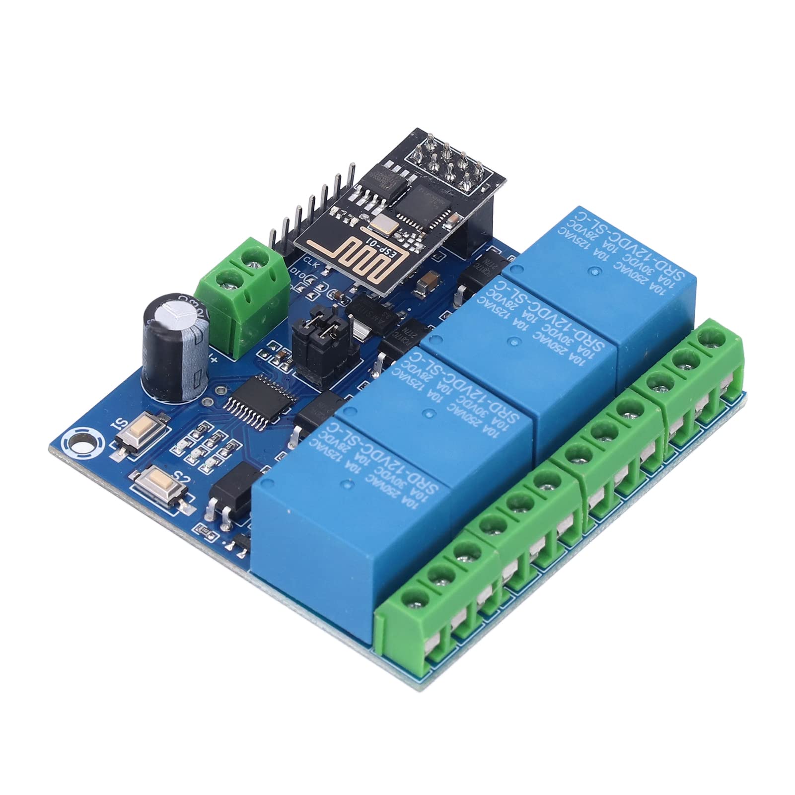 Remote Control Module, WiFi Relay ESP8266 Fast Response for Turning on PC for Smart Home for Garage Door(12V)-image-49