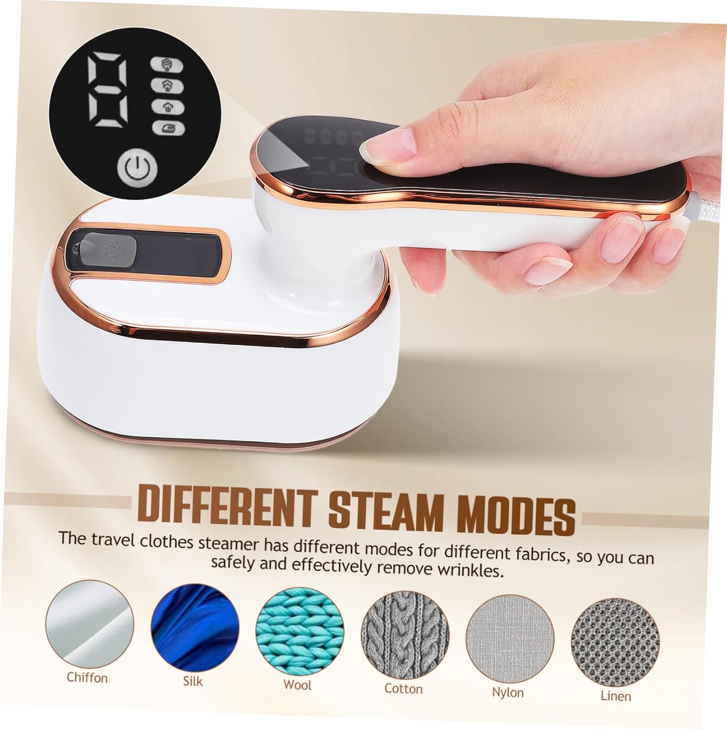 Alipis Travel Garment Steamer Power Clothes Steamer Portable Design Handheld Iron for Efficient Steam