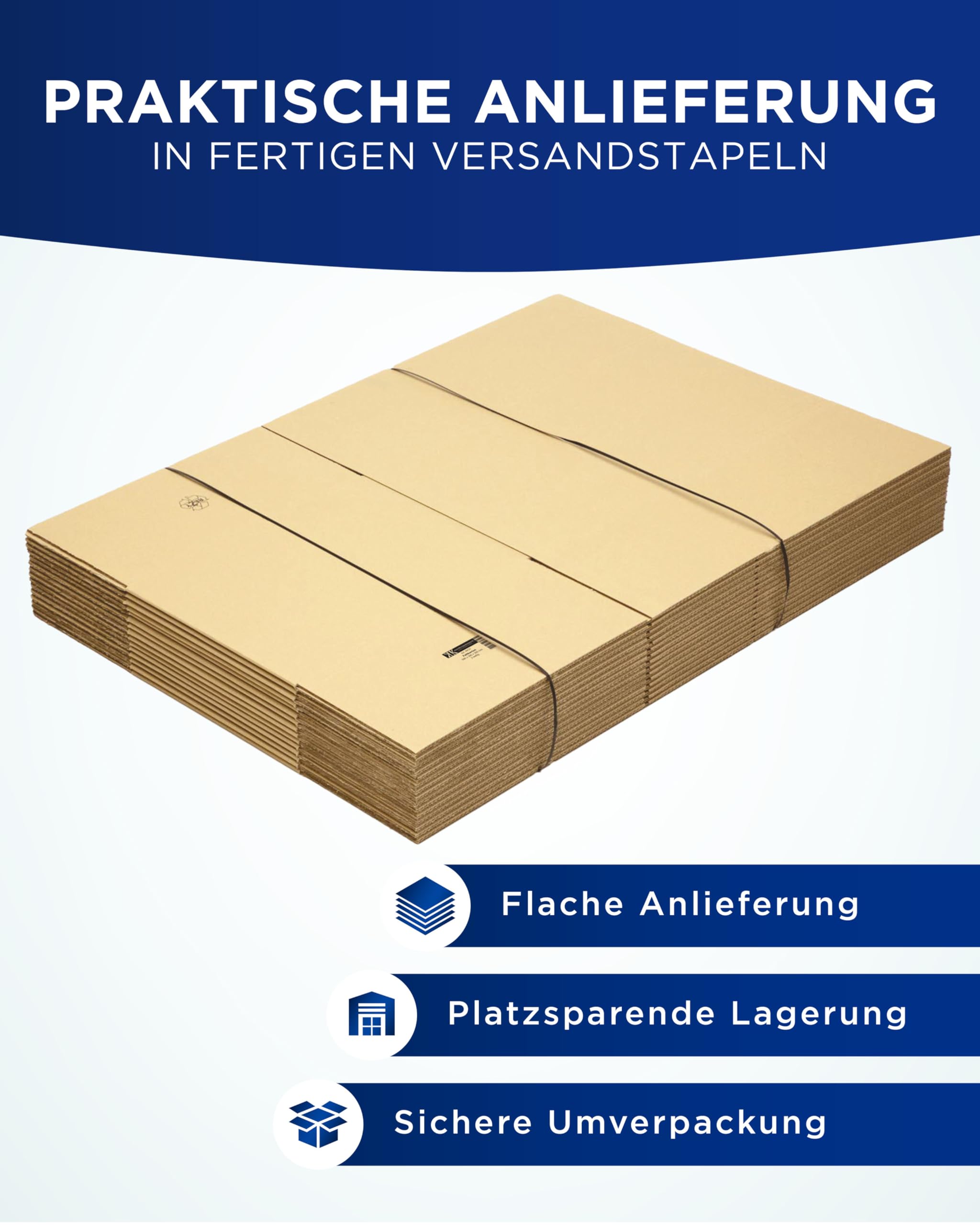 KK Verpackungen Versandkartons 600 x 400 x 310 mm Braun 2-wellig (Innenmaß 590 x 390 x 300 mm) | 30 Stück, Faltkartons Kartons für Versand als DHL Paket Hermes Paketklasse L DPD GLS Paketklasse XL