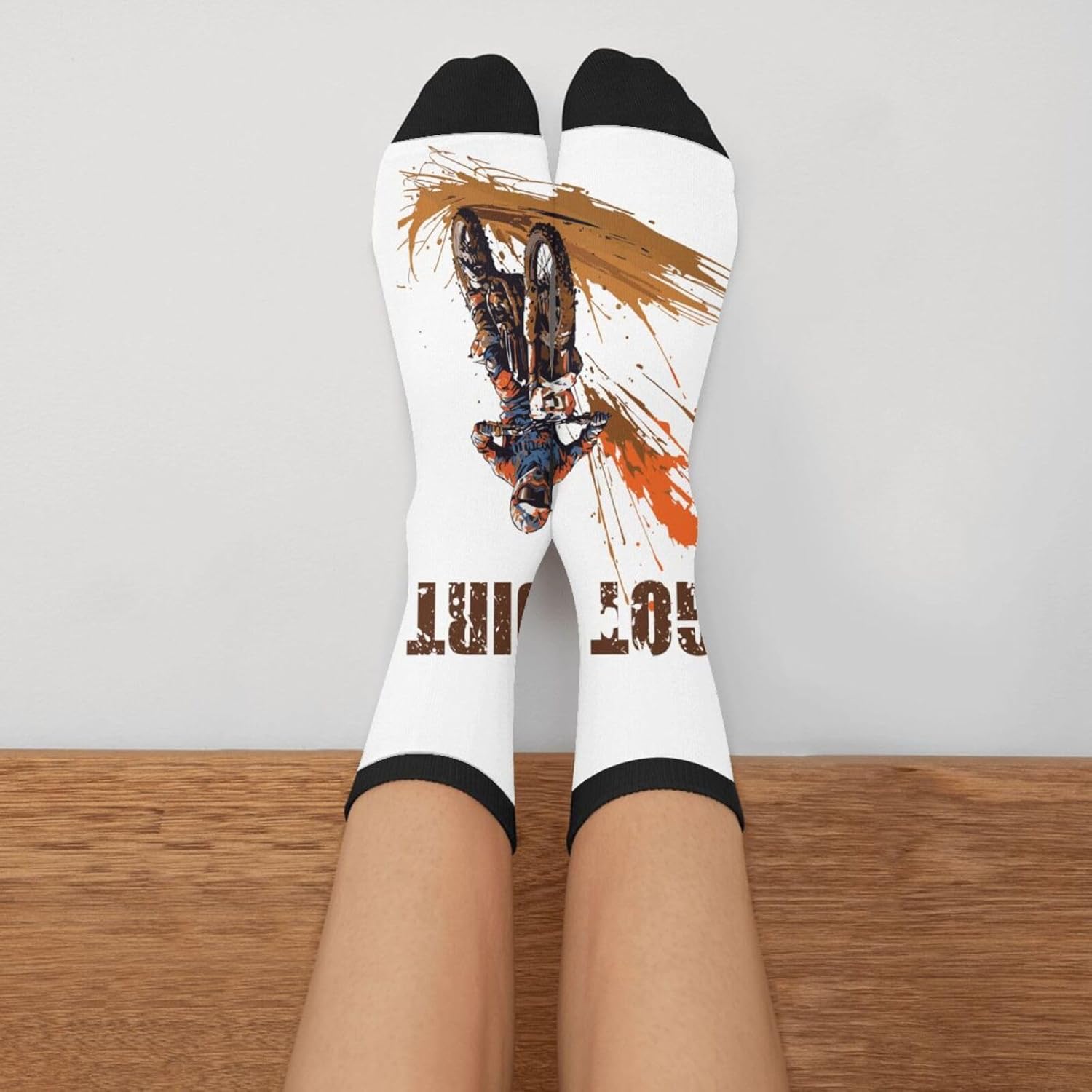Police Funny Novelty Socks Casual Athletic Crazy Crew Socks For Women Men - Image 3
