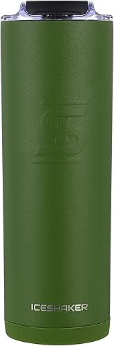 Miniatura 2 de Ice Shaker - Vaso de 20 onzas, botella de agua aislada con pajilla, botella de agua de acero inoxidable, como se ve en Shark Tank, botella de agua