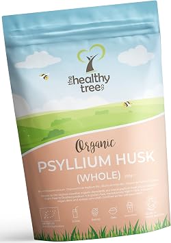 TheHealthyTree Company Organic Psyllium Husk, Whole, 250g