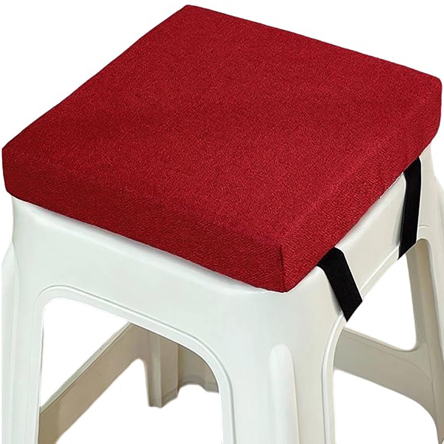 Cuscino Quadrato per Sgabello da Bar 30x30/40x40cm Cucina Cuscini per Sedie con Fibbia Antiscivolo Cuscini di Seduta lavabili per Sgabelli Giardino，Interni, Casa, Ufficio(A13,30x30x5cm)
