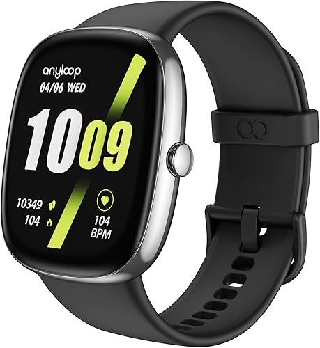 Reloj de seguimiento de actividad física con monitor de oxígeno en sangre de frecuencia cardíaca 247, monitor de actividad de pantalla grande de