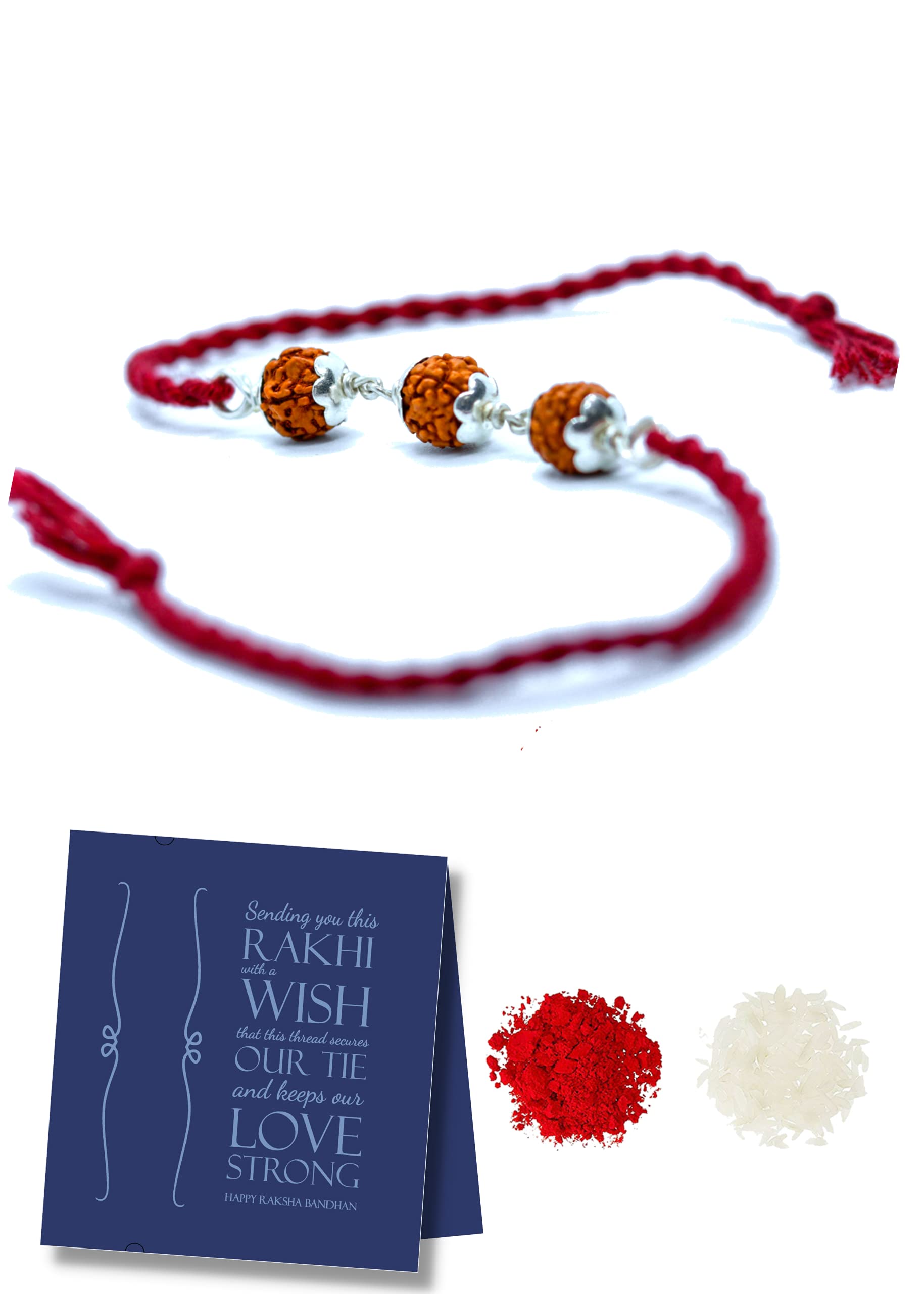DEVU PARBAT ENTERPRISE Mens Pure Silver Rakhi for Brother Rakshabandhan with Roli Chawal Combo (B08CCYL9JL) Amazon Price History, Amazon Price Tracker