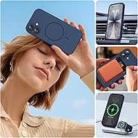 Vista 367 de Miracase Funda diseñada para iPhone 13 Pro Max con protector de pantalla, [forro de microfibra suave antiarañazos], funda protectora de silicona