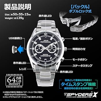 Amazon.co.jp: スパイダーズX（SPYDERSX） スパイカメラ 1080P