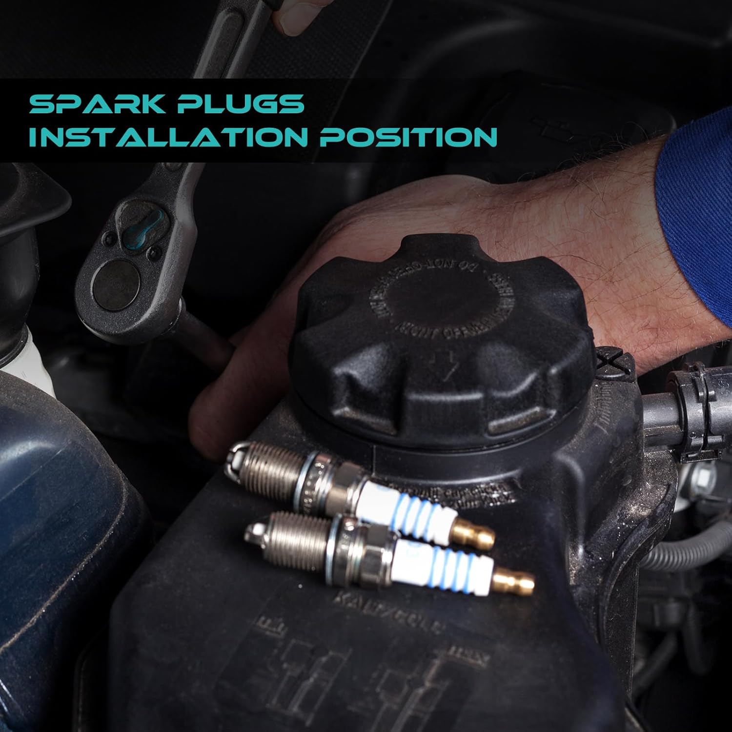 Pack of 8 Nickel Material SP515 SP546 Spark Plugs For Ford Expedition Explorer F150/F250/F350/F450/F550 Super Duty Mustang,Lincoln Mark LT Navigator,Mercury Mountaineer 4.6L 5.4L 6.8L V8 V10