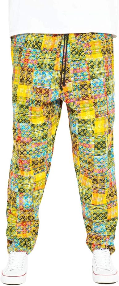 Skidz Logo Patchwork Pants Yellow at 