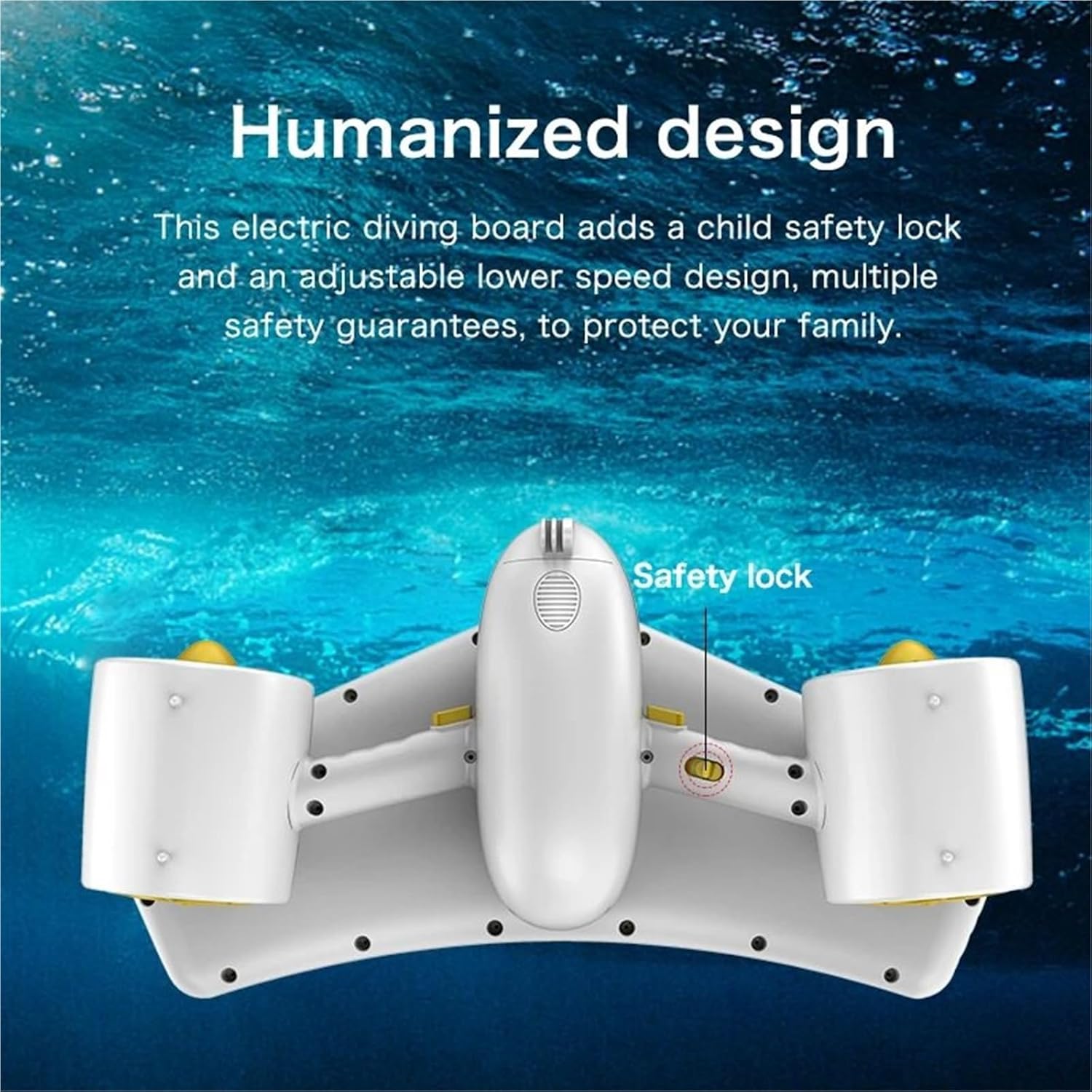 水中モーター 電動水中ブースター シースクーター 300W デュアルスピード 6000mAh ダイビングプロペラ 海/プールダイビン