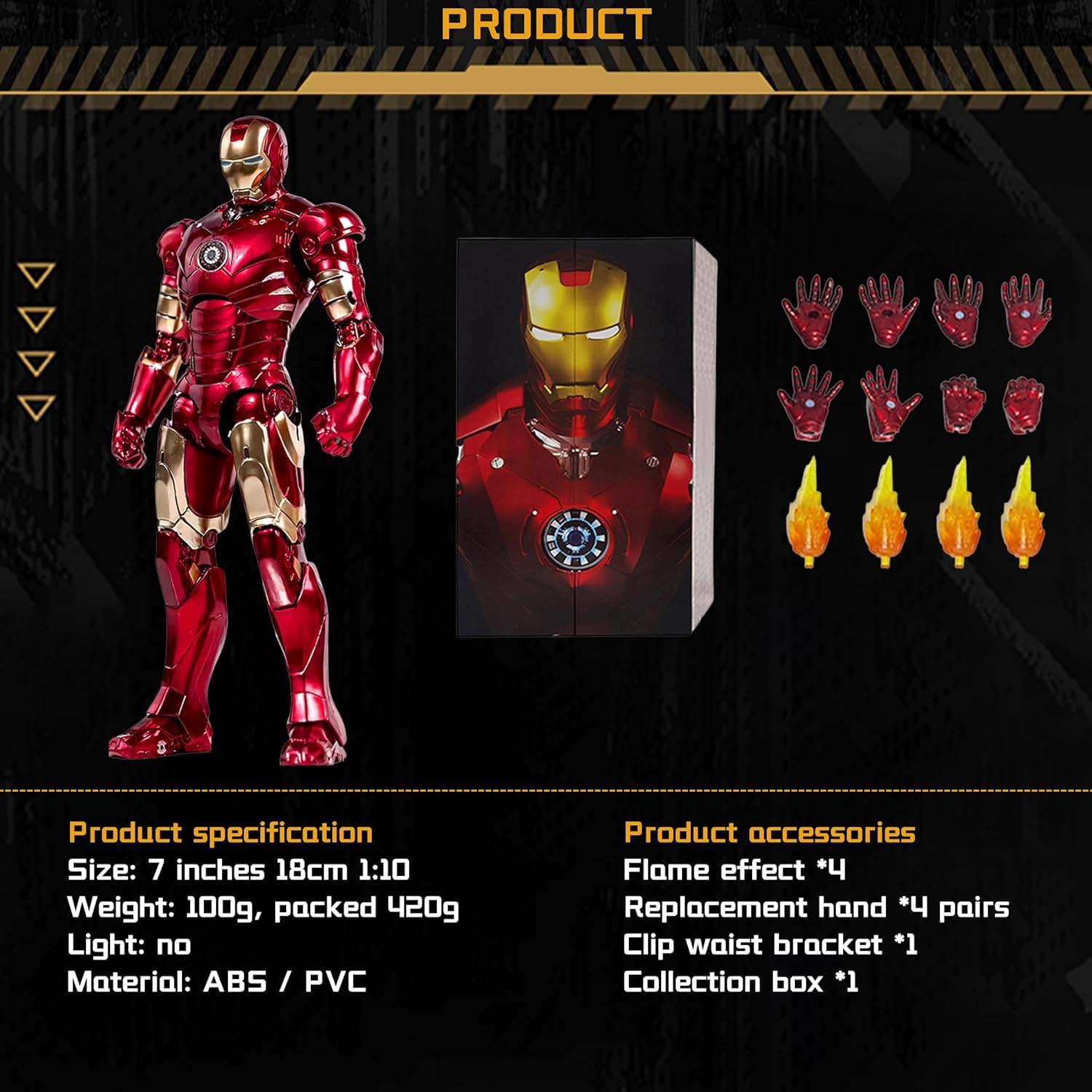 Amazon.co.jp: ZD Toys 1/10スケール アイアンマン MK3 アーマー