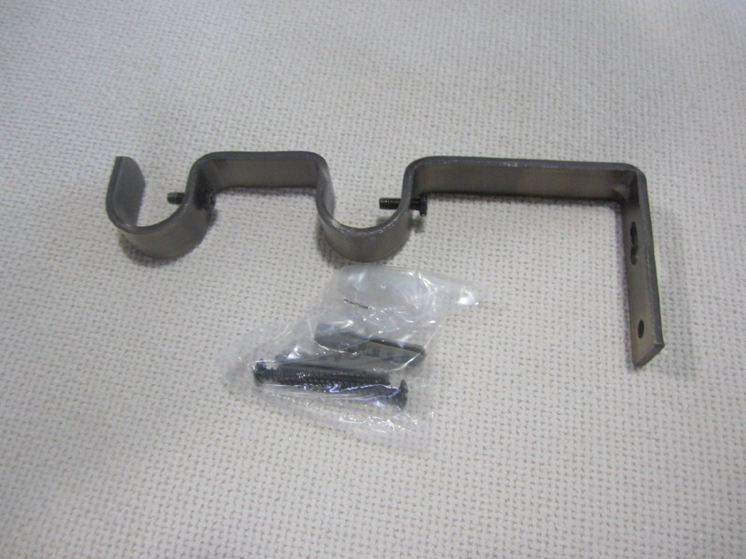 Urbanest Set of 2 Double Curtain Rod Bracket for 3/4