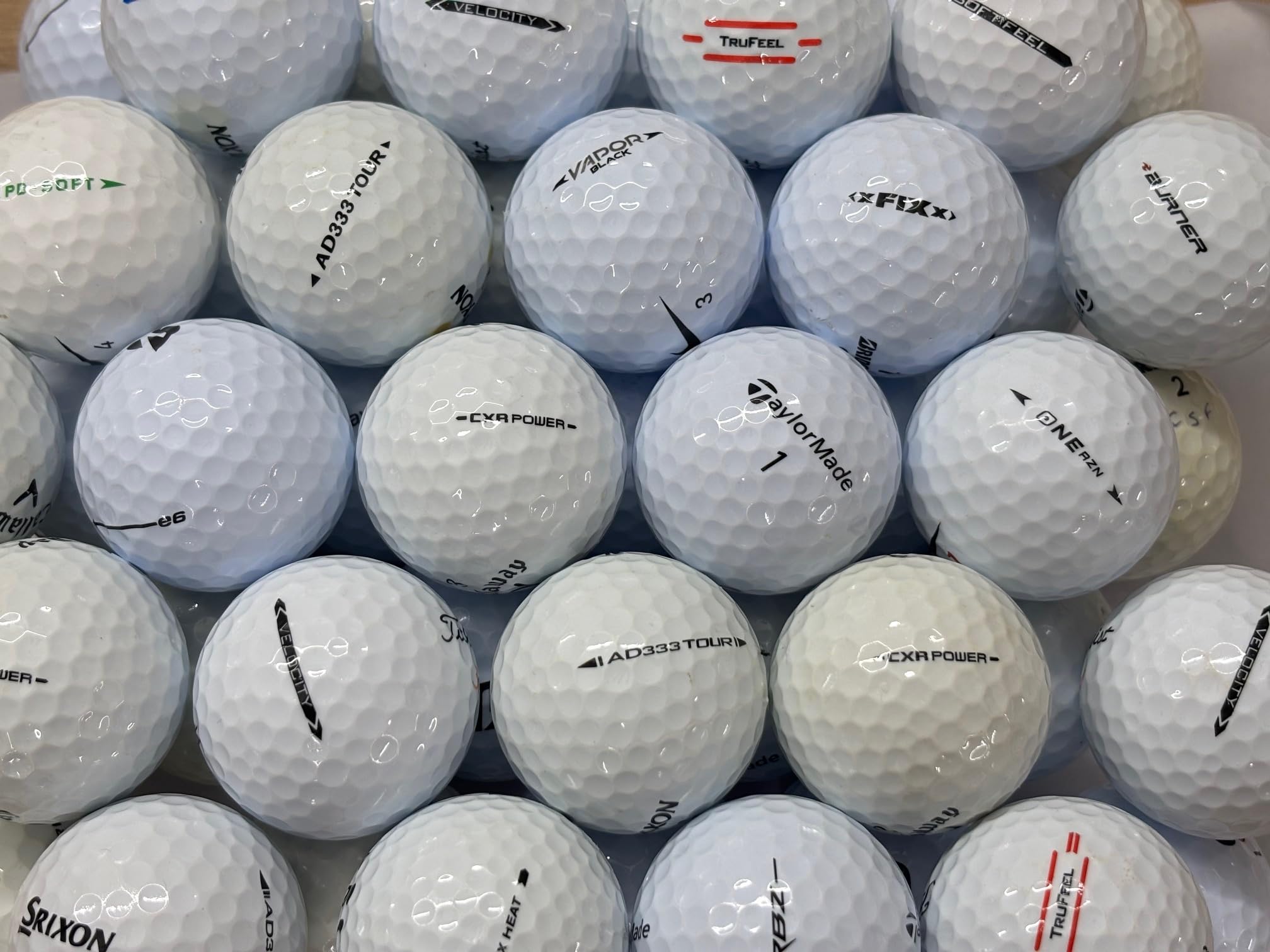 pro lake balls Top Brand Golf Balls Pearl/Grade A Lake Balls Choose 24 or 48 pack (24)