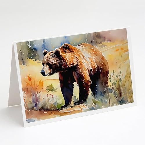 Miniatura 91 de Caroline's Treasures DAC2871GCA7P - Tarjetas de felicitación de bisonte americano, paquete de 8 tarjetas en blanco con sobres, tamaño A7, 5 x 7