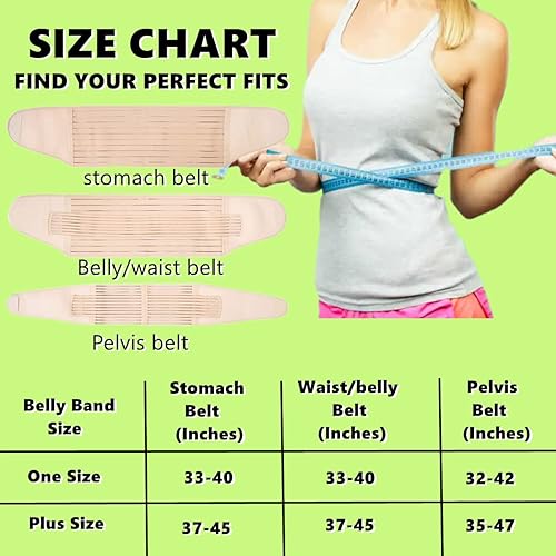 Miniatura 7 de Banda posparto para el vientre para después de la cesión y cinturón de apoyo natural para la recuperación del nacimiento, esencial después del