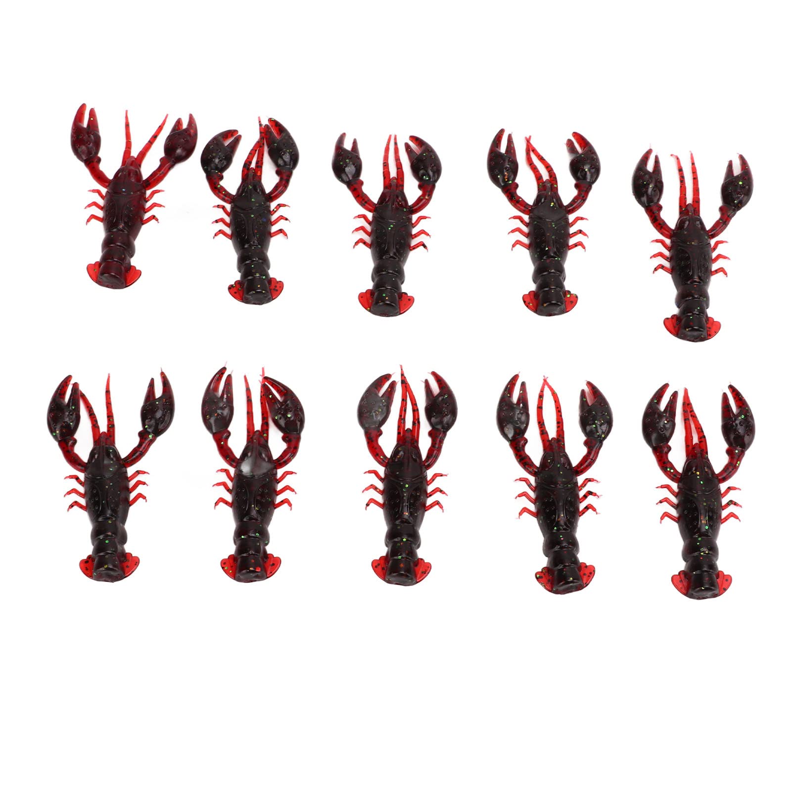 Señuelos de Pesca, 10 Piezas de Señuelo de Pesca Blando, Cebo Blando de Cangrejo, 10 Piezas de Señuelo de Pesca Blando, Cebo de Cangrejo, Cebos de Señuelo Blandos Artificiales de