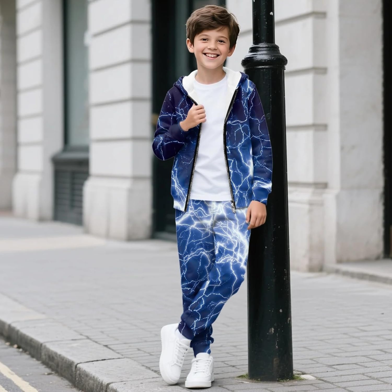 HUIACONG Kids Sweatsuits for Boys Girls Tracksuits for Children Sweat Set
