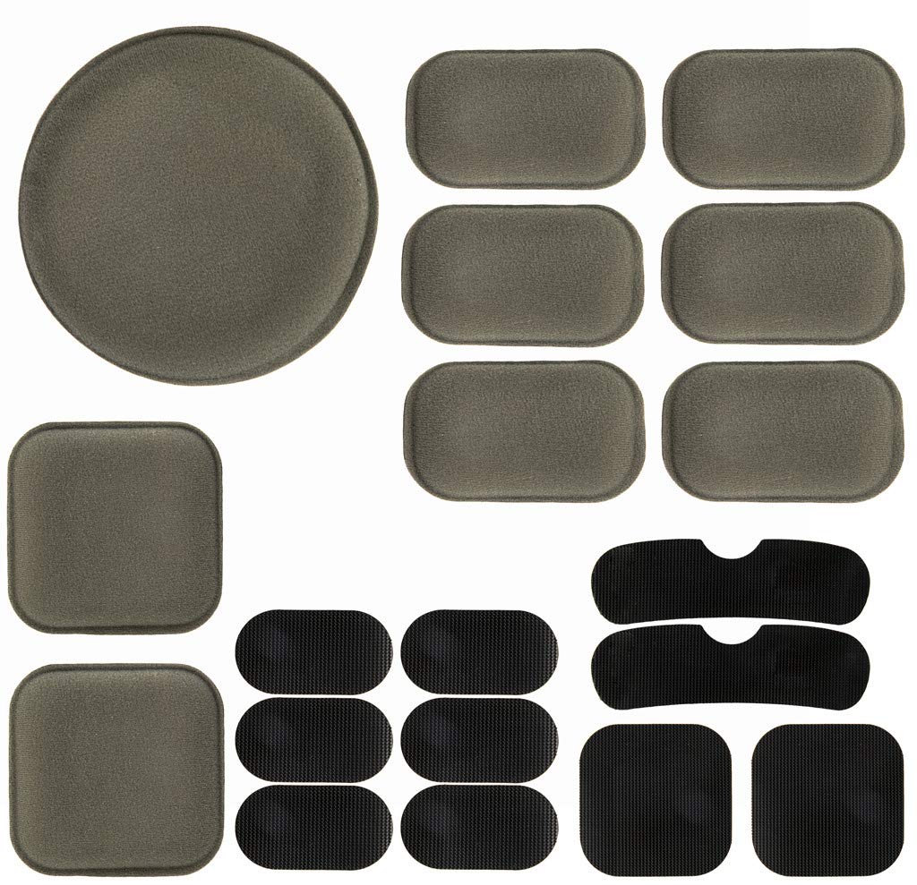JipemtraAirsoft Helmet Pads Tactical Helmet Replacement Accessories Soft EVA Foam Insert Motorcycle Padding Kits Bicycle Bike Mats for Costume Cosplay Fast Mich CS Army ACH FMA USMC PASGT (Grey)