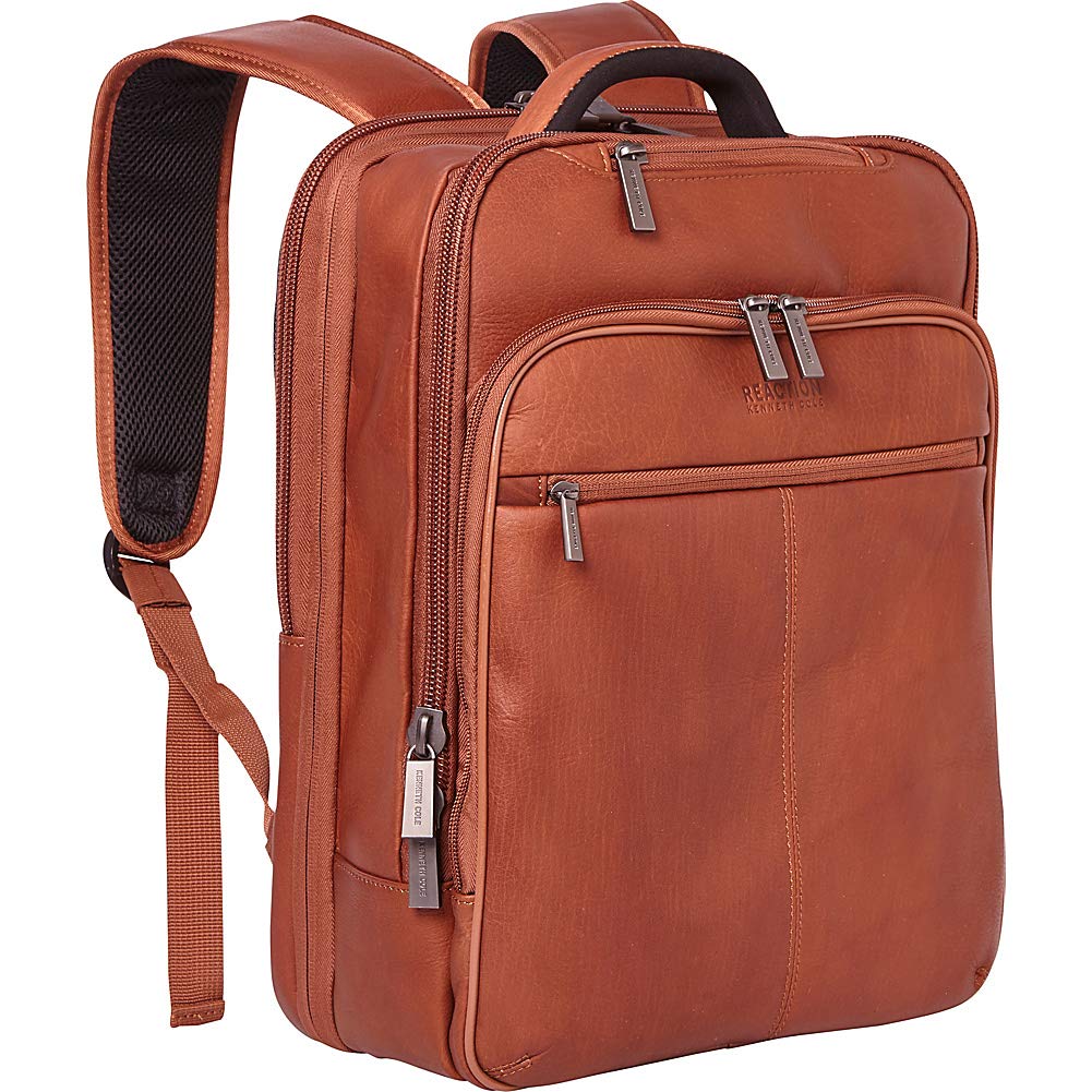 Manhattan Colombian Leather Slim 16" Laptop Checkpoint-Friendly Anti-Theft RFID Business Backpack