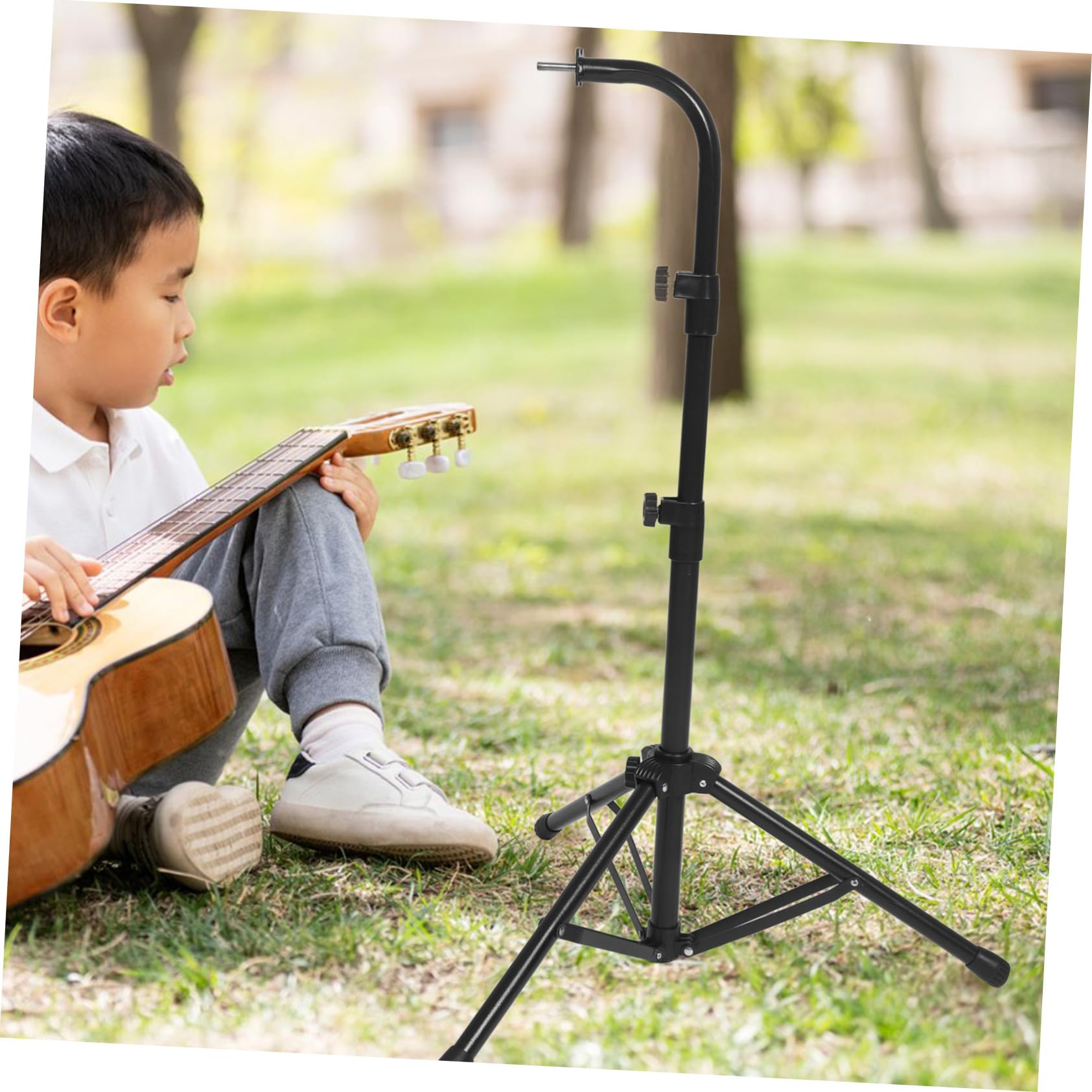 SUPVOX Supporto per Strumenti Percussione Cavalletto Treppiede Regolabile Altezza Porta Campane Staccabile per Esibizioni su Palco Sospensione per Campanelli Barre e Strumenti
