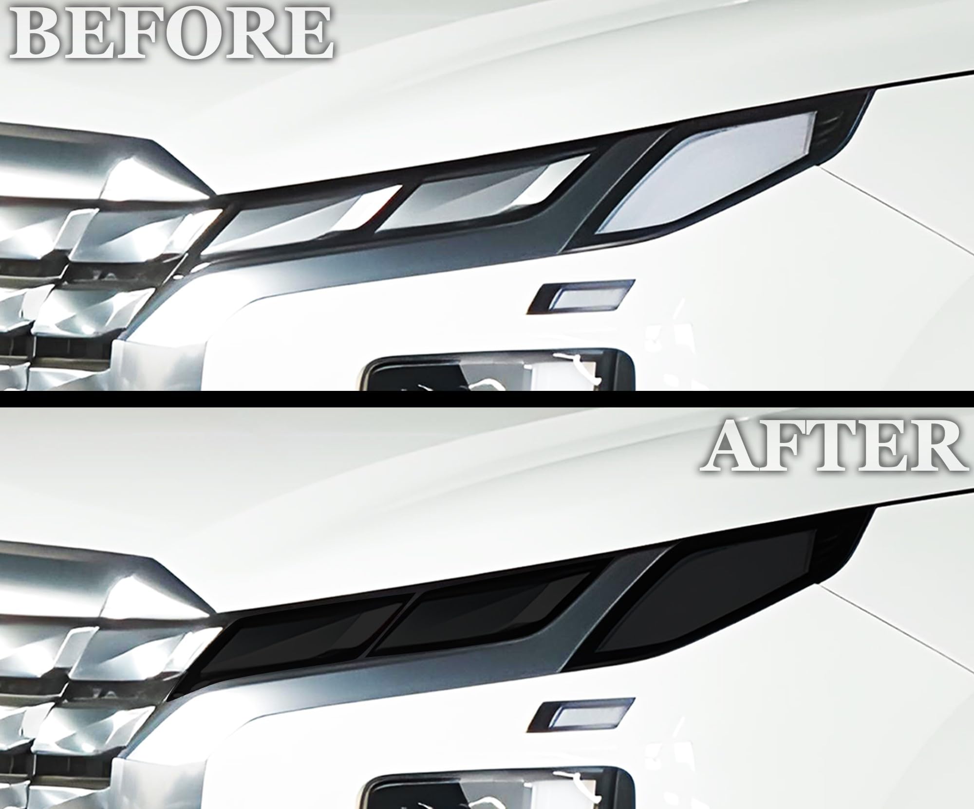 BOGAR TECH DESIGNS Full Headlight Taillight Tint Kit Compatible with Hyundai Palisade 2023-2025 Dark Smoke — view 3