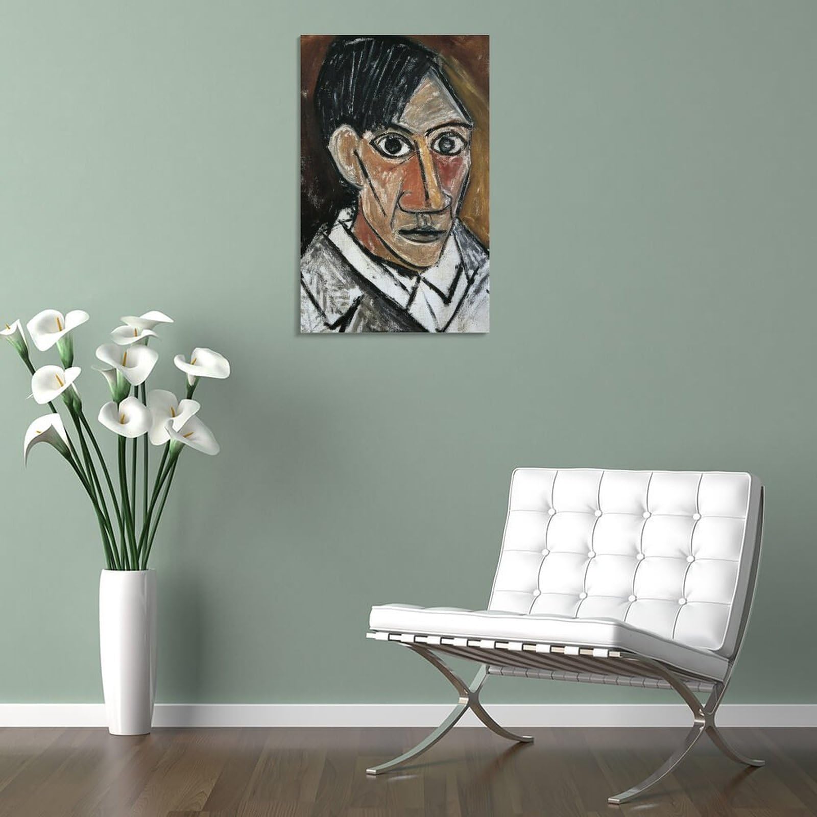 Amazon.co.jp: パブロ・ピカソ Pablo Picasso 《自画像 1907