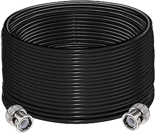 BNC Extension Cable RG58 TUOLNK BNC Male to BNC Male Jumper Low Loss 50 ohm CB Radio Coax Cable 65.6ft(20M) BNC WiFi Antenna Coaxial Cable for CB Radio HAM Radio