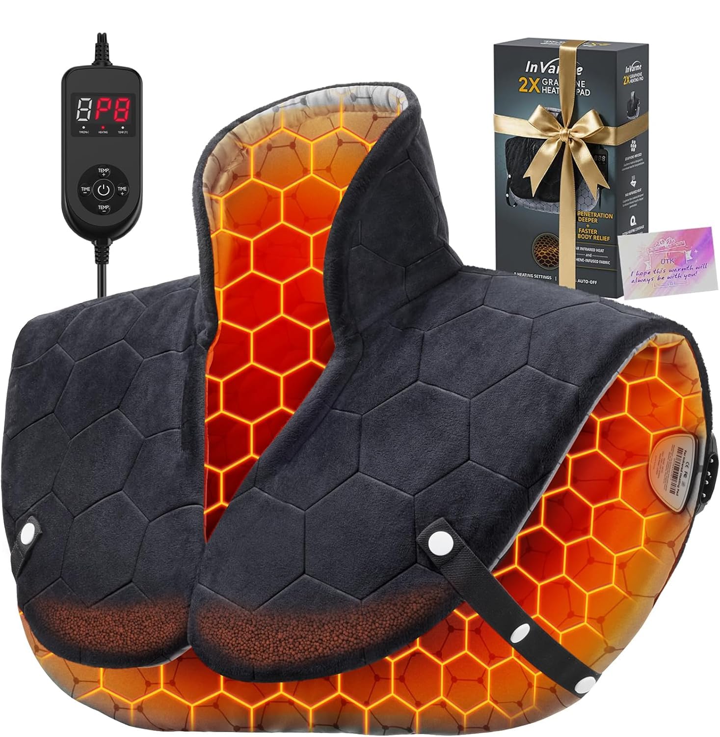 InVarme 2X Graphene Neck and Shoulder Heating Pad