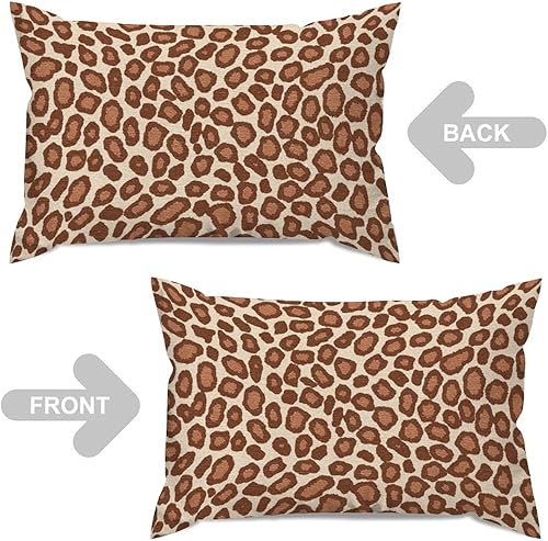 Vista 582 de Funda de cojín con estampado de guepardo rosa intenso, cojín cuadrado con estampado de animales fucsia, funda de almohada decorativa para el hogar