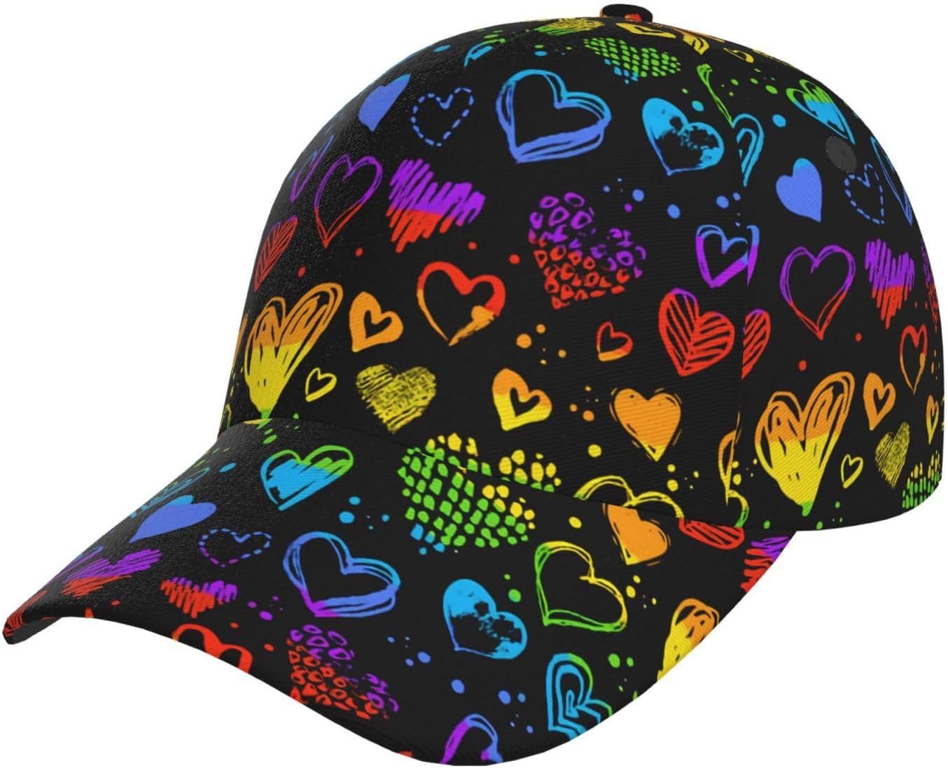 LGBT Gay Pride Rainbow Hat Men Women Baseball Cap Adjustable LGBT Trucker Hat Unisex Style Headwear Hats