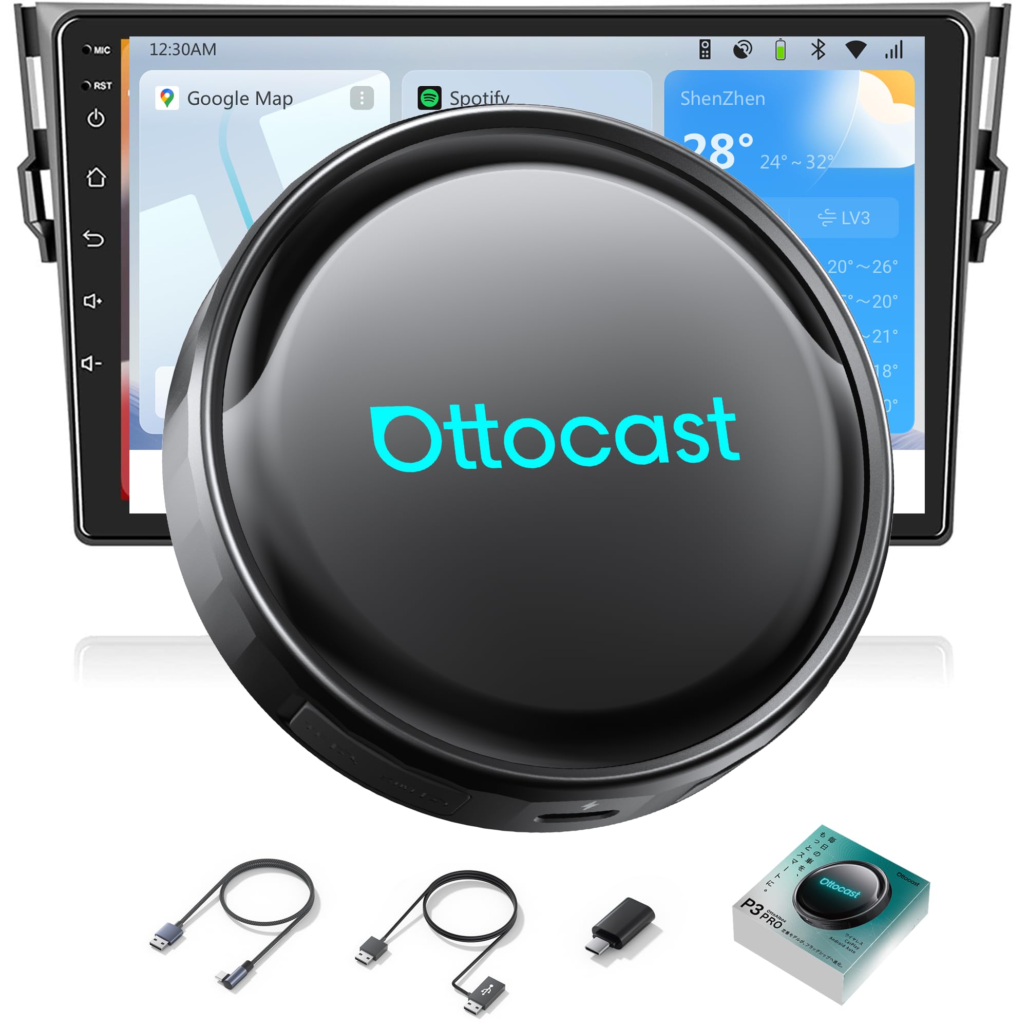 Amazon.co.jp: 【公式】オットキャスト P3 Pro Ottocast OttoAibox P3