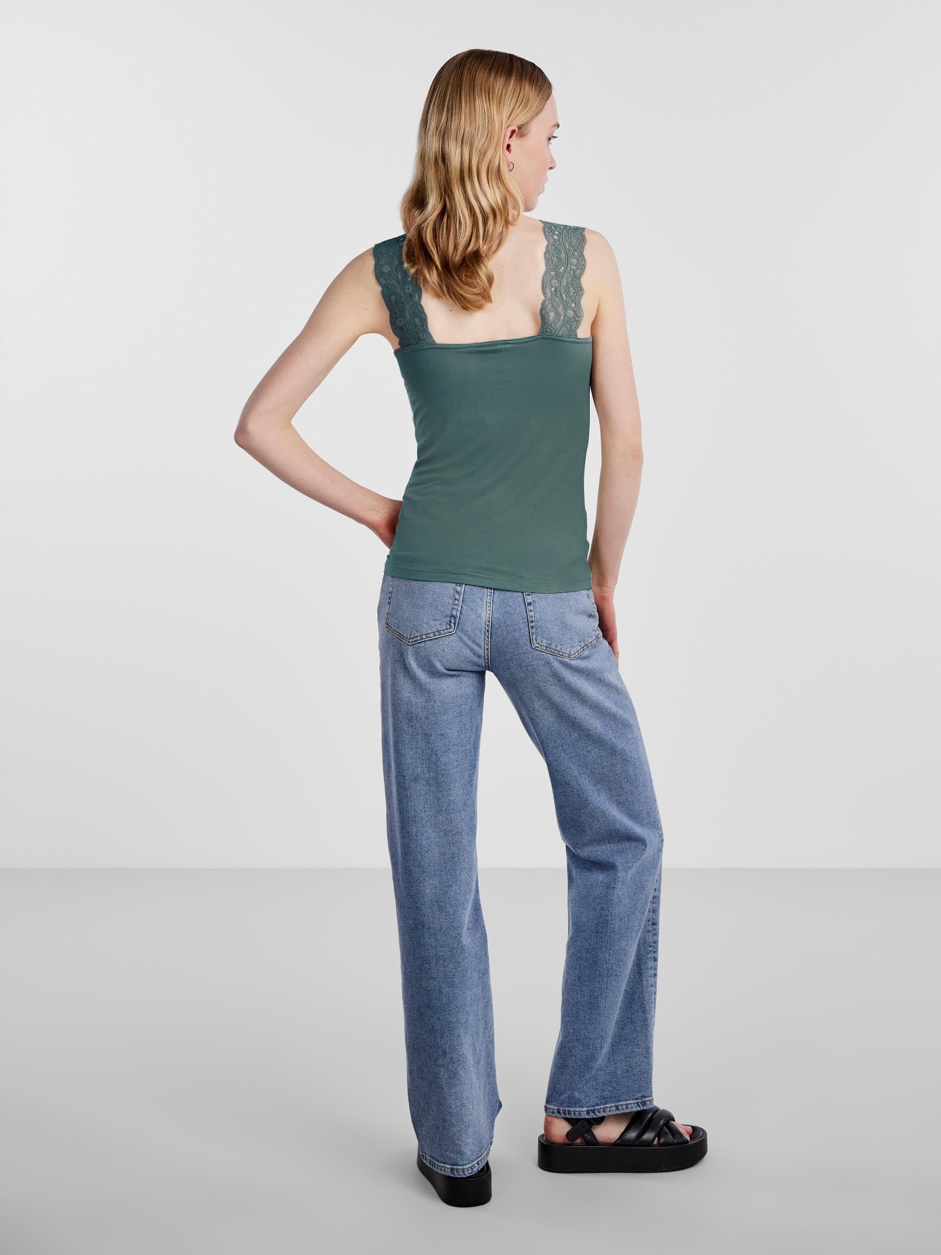 Pieces Pcbarbera Dentelle Noos Top Femme