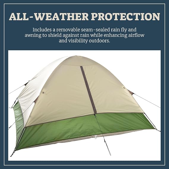 Wenzel Modified Dome Camping Tent for Car Camping, Traveling, Festivals, and More