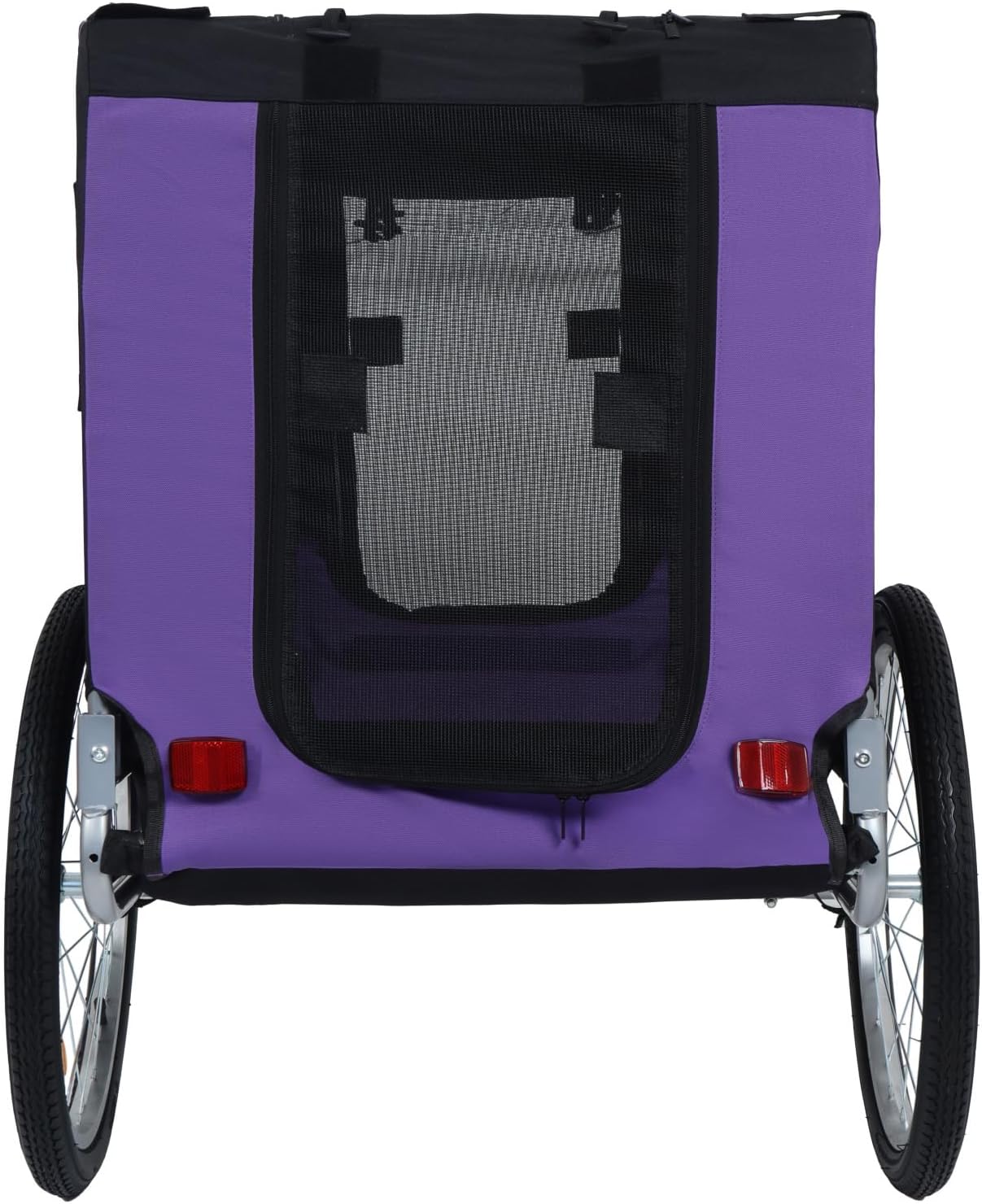 Large Folding Bike Trailer for Dogs Steel Black Durability & Ample Space Cycling, Jogging, Camping Outdoor Adventures All-Terrain Pet Carrier