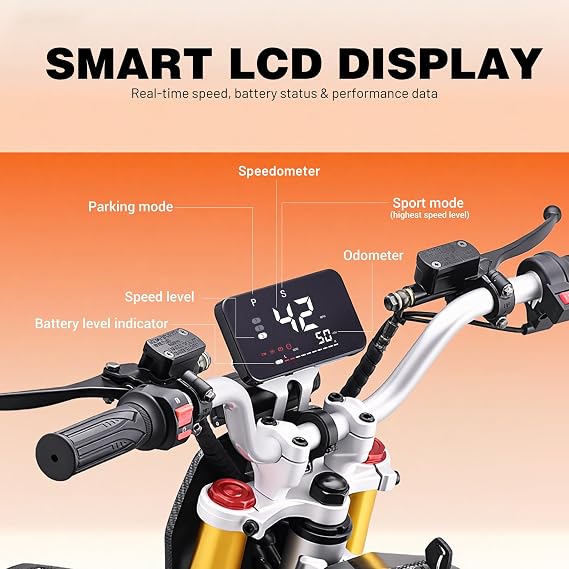 HOVER HEART Electric Dirt Bike for Teens Adults, 3000W Electric Bike