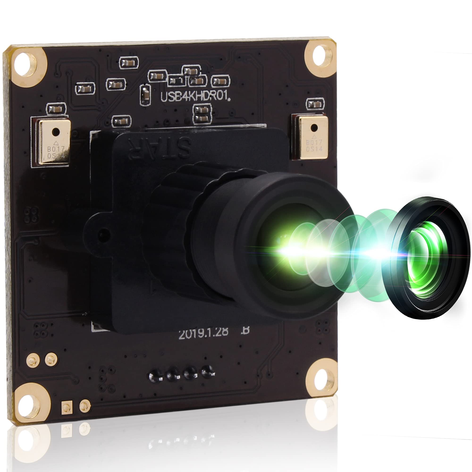 Amazon | ELP 4K Usbカメラ マイク内蔵 ウェブカメラ 小型 広角