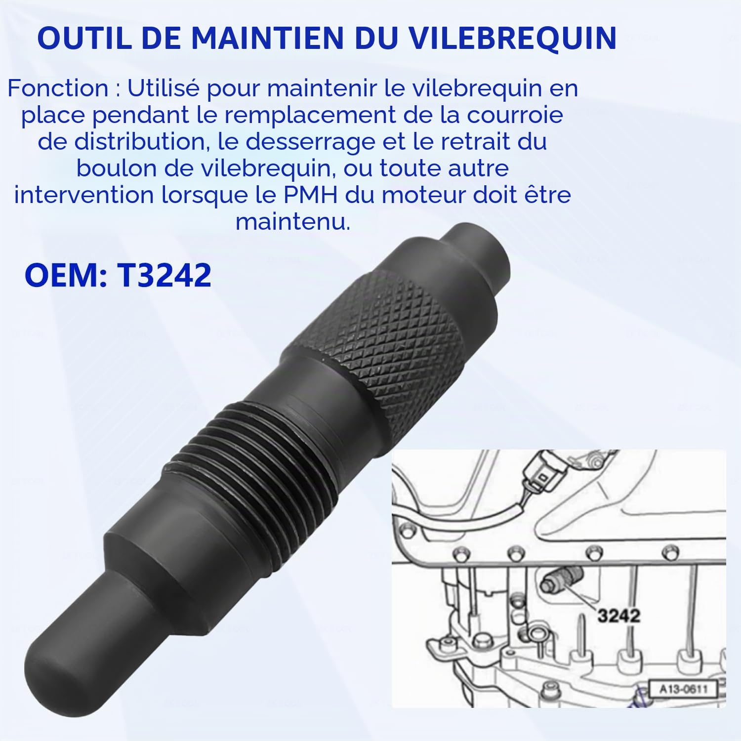 ZKTOOL Kit d'Outils de Calage d'arbre à Cames pour Moteur VW Audi