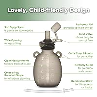 Vista 4 de haakaa Happii Bear - Bolsa de silicona reutilizable para alimentos para bebés, purés, jugos, batidos y yogur orgánicos, perfectos para niños