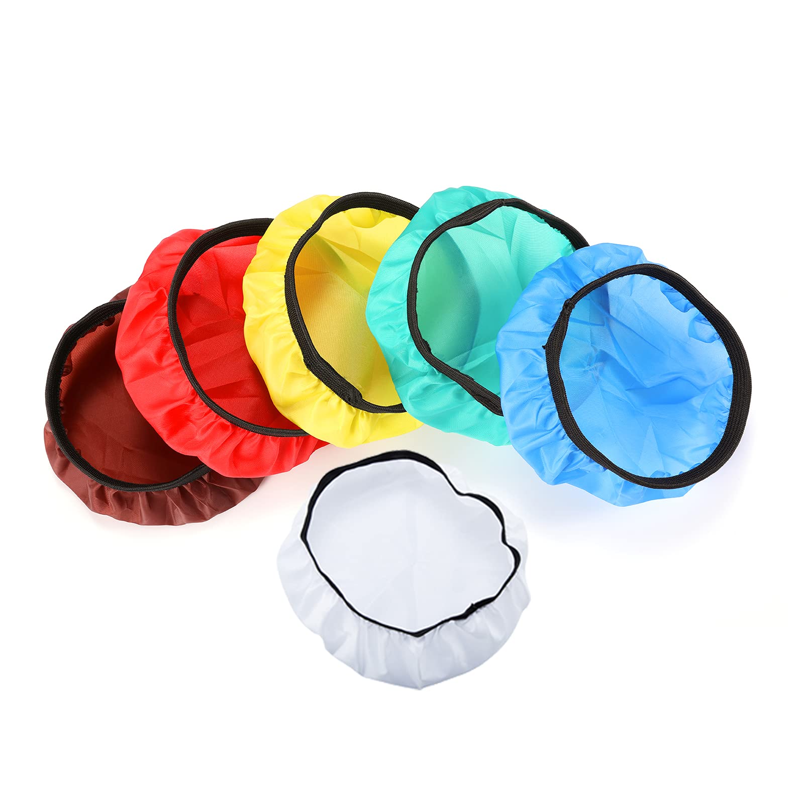 Soonpho 7" 180mm Soft Diffuser Sock for Photography Studio Strobe Reflector Standard Reflector(White/Red/Blue/Yellow/Green/Brown)