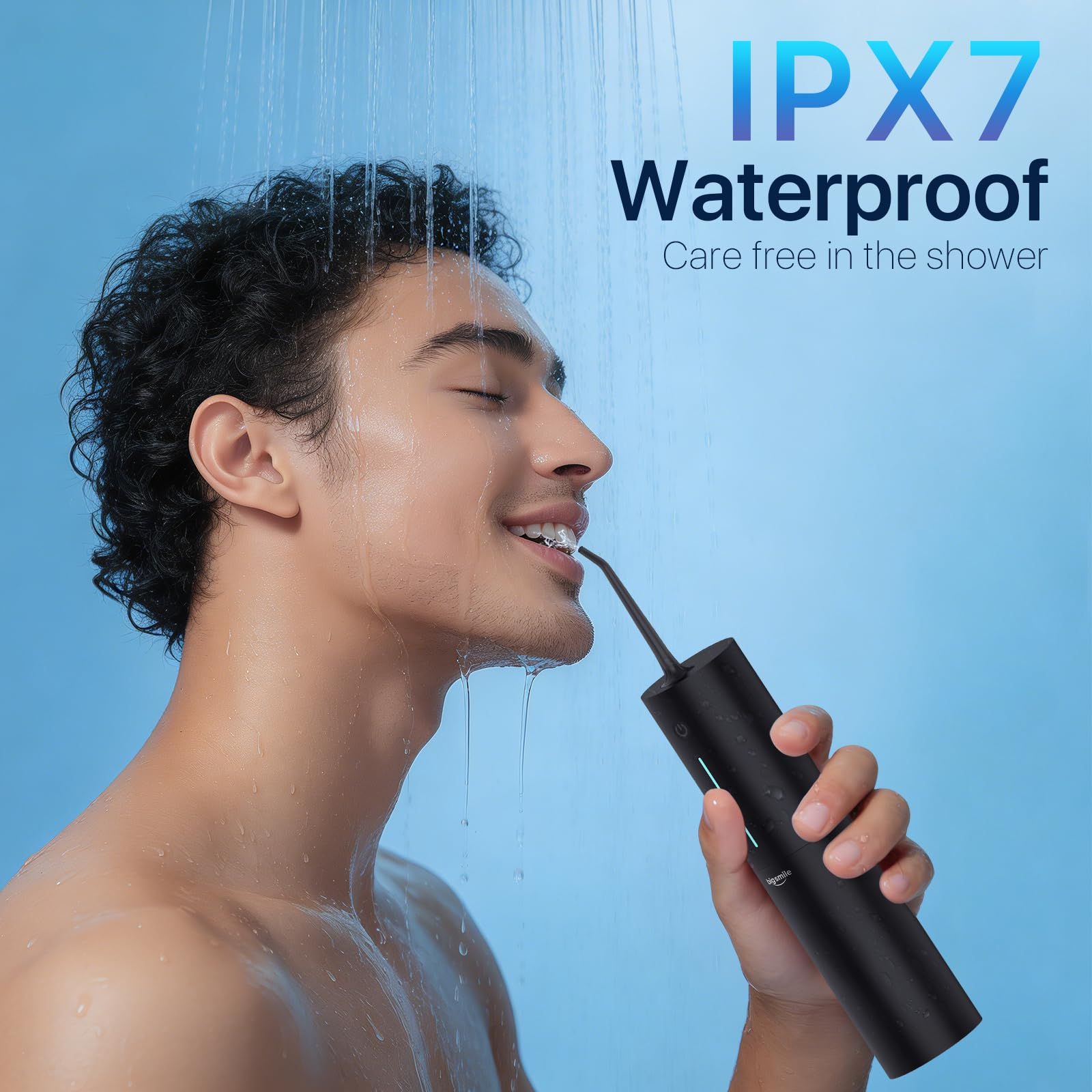 Potente irrigador dental inalámbrico para encías saludables, irrigador oral dental recargable de encías sensibles, aparatos ortopédicos o amígdalas para ayudar a prevenir infecciones y mal aliento