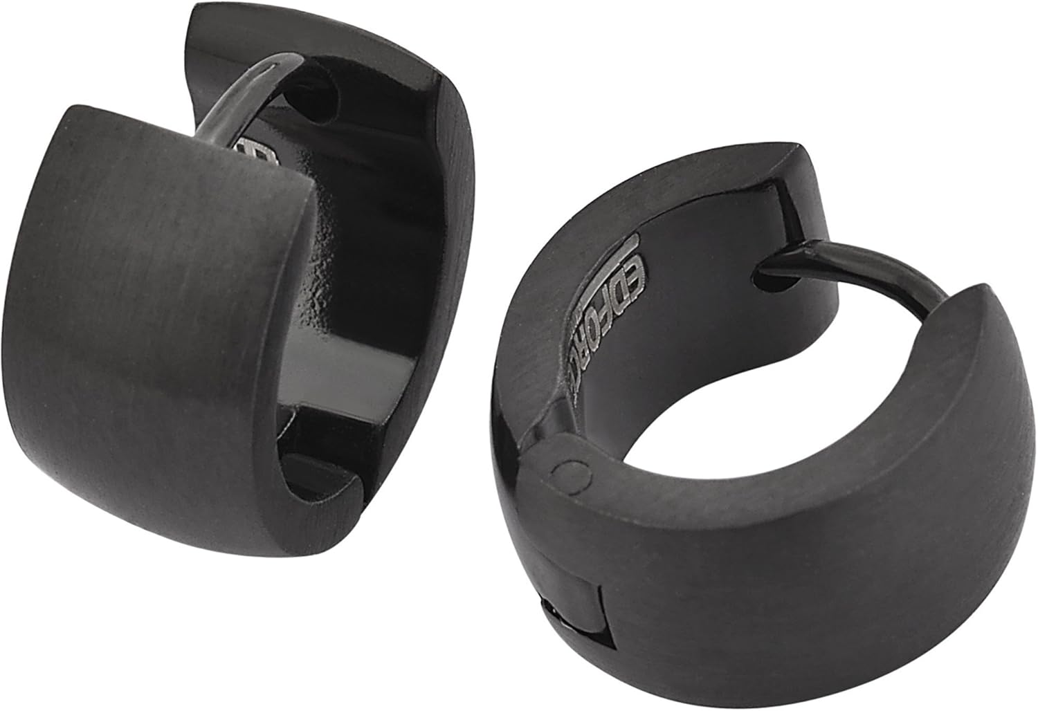 Edforce Stainless Steel Men's Women's Small Huggie Hoop Earrings Triple Set, Three Pairs - Image 2