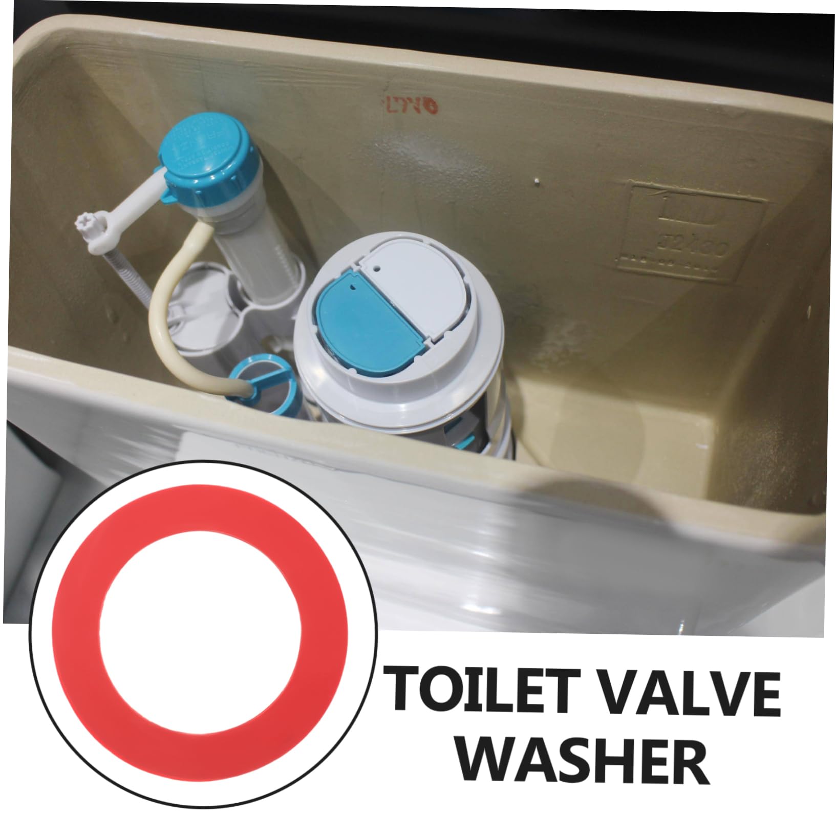 DOITOOL 4 Sätze Gummidichtung Dichtung Für Spülkasten Toilettenspülung Ersatzteile Tankhebel Ventil Innen Dichtungen Für Toilettenwassertanks Zubehör Für Toilettenspülungen Rot 3 Stück * 4