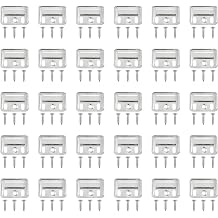 30 Pcs Silver Stainless Steel Drywall Clips with Screws