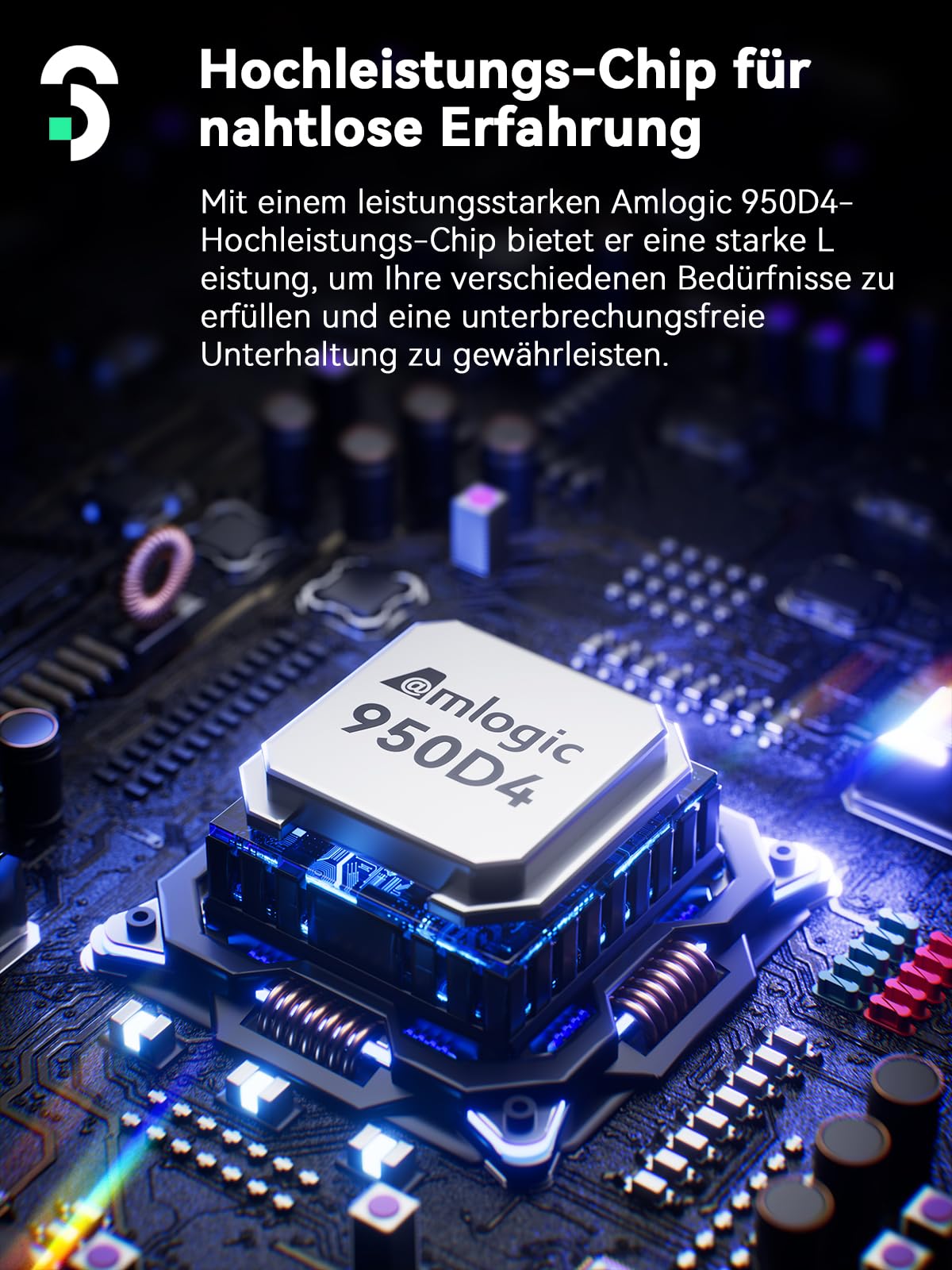 SOOMFON Smart Beamer 4K Heimkino Mini Projektor Autofokus Trapezkorrektur WiFi Bluetooth